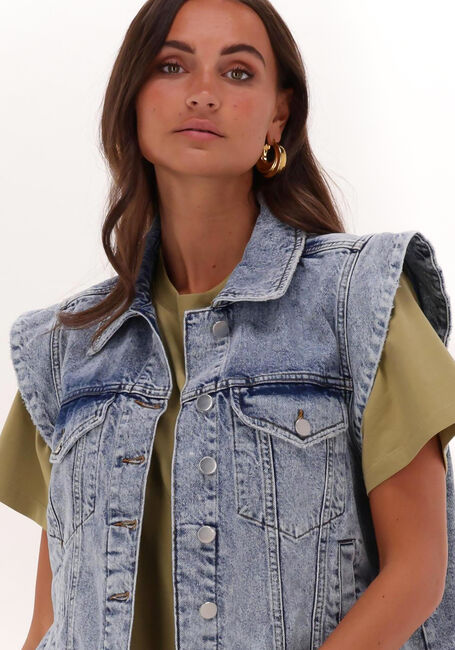Blaue NOTES DU NORD Gilet DEMI BLUE DENIM VEST - large