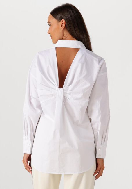 Weiße HAUTE L'AMITIÉ Blusen TWIST BOW SHIRT - large