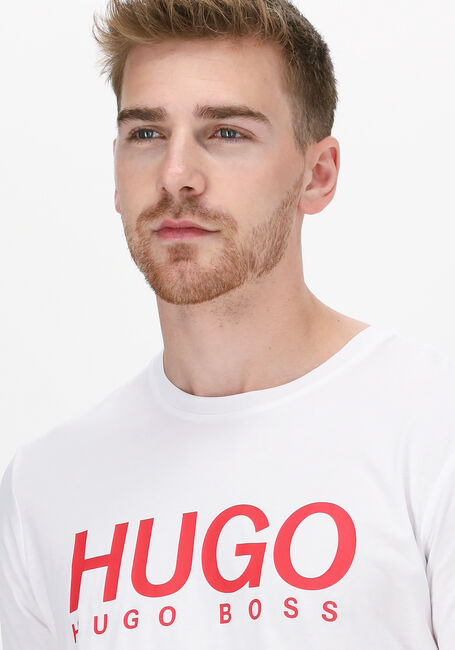 Weiße HUGO T-shirt DOLIVE 10182493 01 - large