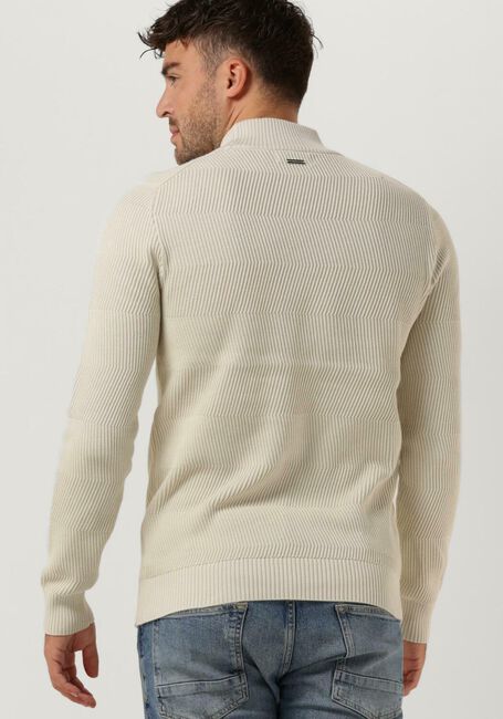 Nicht-gerade weiss PUREWHITE Pullover JAQUARD MOCKNECK WITH TRIANGLE BADGE ON CHEST - large