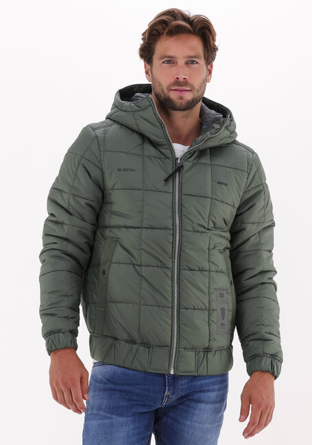 Grüne G-STAR RAW Wattierte Jack MEEFIC SQR QUILTED HDD JKT - large