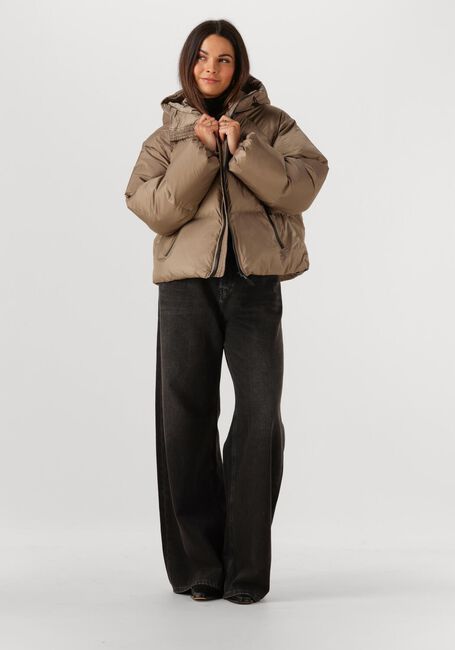 Taupe WITHBLACK Wattierte Jack WBLEMMA SHORT DOWN PUFFER JACKET - large