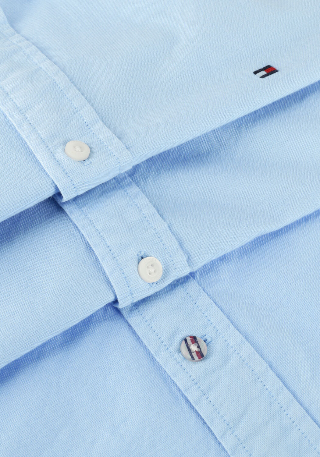 Hellblau TOMMY HILFIGER Casual-Oberhemd PIGMENT GARMENT DYE RF SHIRT - large
