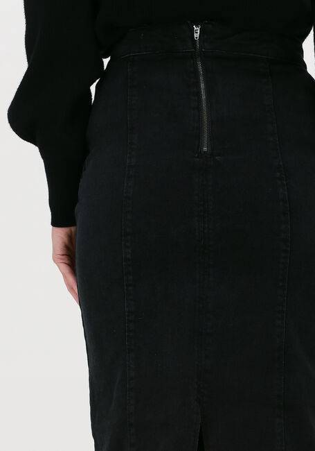 Schwarze MSCH COPENHAGEN Midirock THESSI RIKKE DENIM SKIRT - large