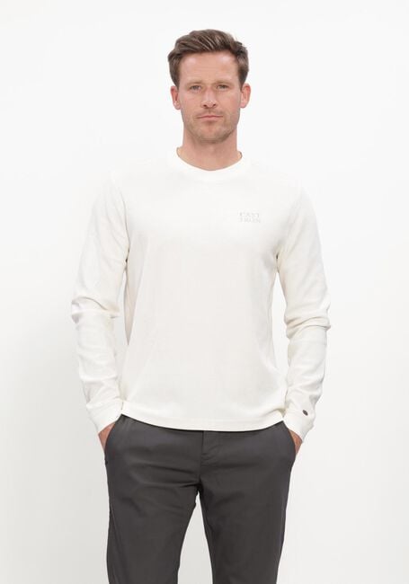 Nicht-gerade weiss CAST IRON T-shirt LONG SLEEVE R-NECK REGULAR FIT WAFFLE - large