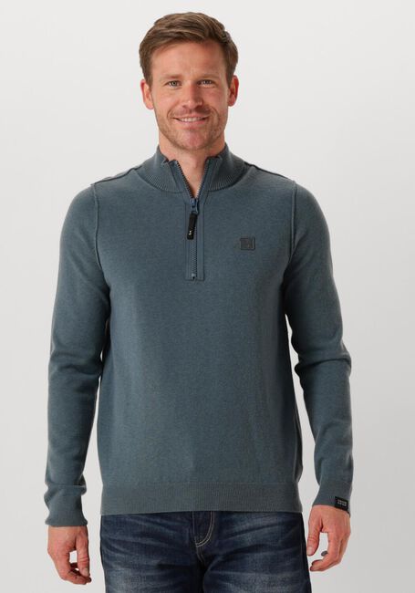 Graue BUTCHER OF BLUE Pullover CLIFDEN HALFZIP - large