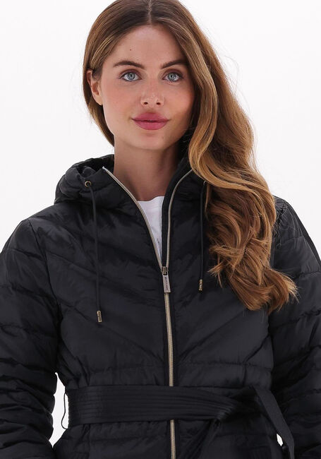 Schwarze MICHAEL KORS Wattierte Jack LONG FITTED PUFFER - large