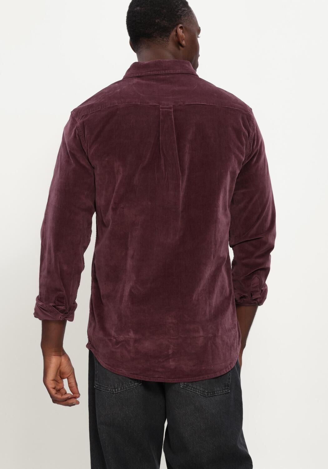 Bordeaux ANERKJENDT Overshirt AKLEIF SOLID CORD SHIRT - large
