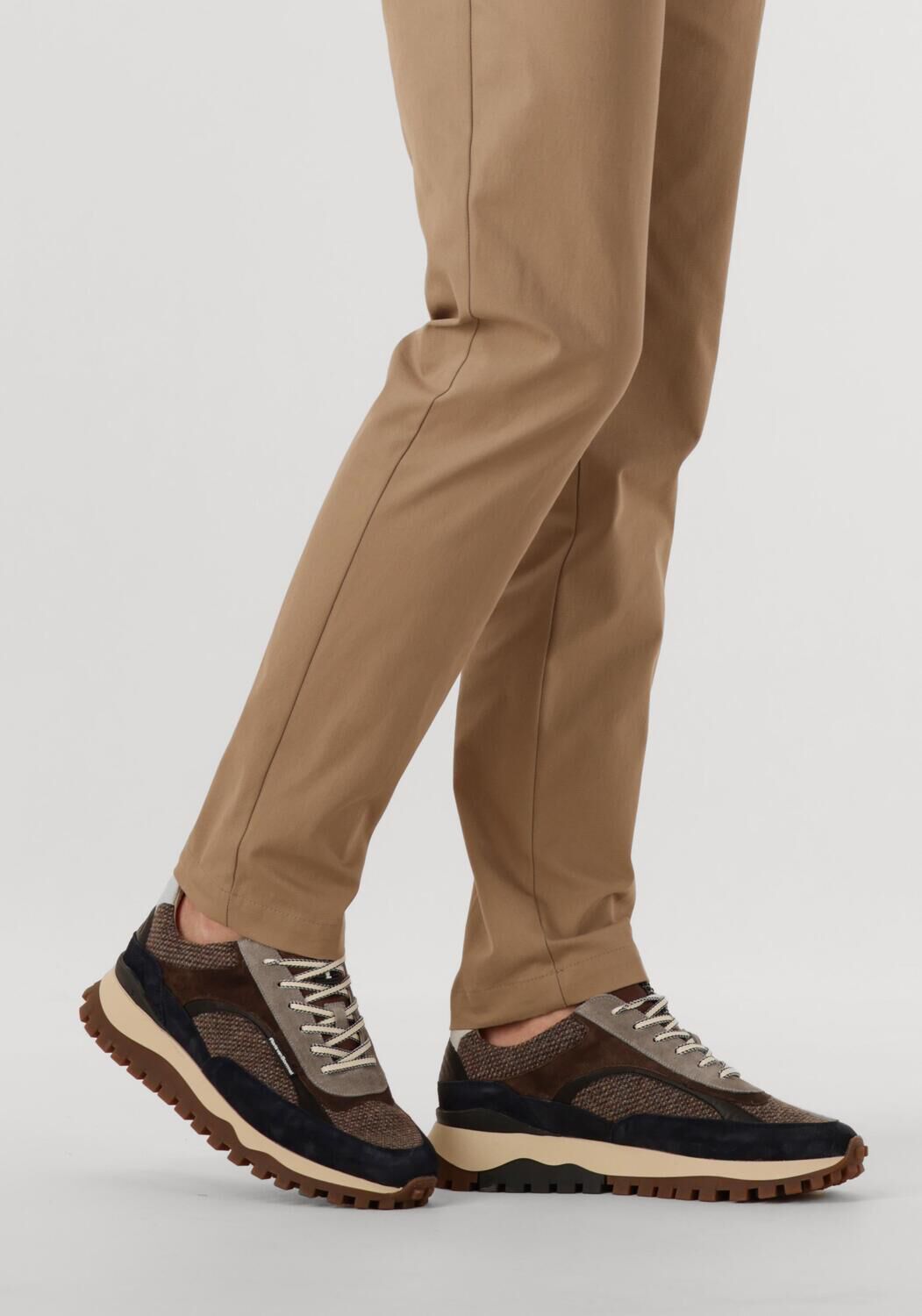 Braune FLORIS VAN BOMMEL Sneaker Low SFM-10156 DE GROMMER - large