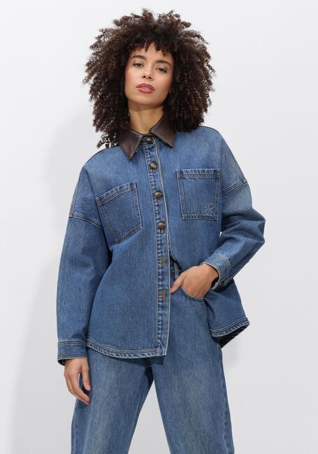 Blaue STUDIO AR Jeansjacke LIGIA DENIM - large