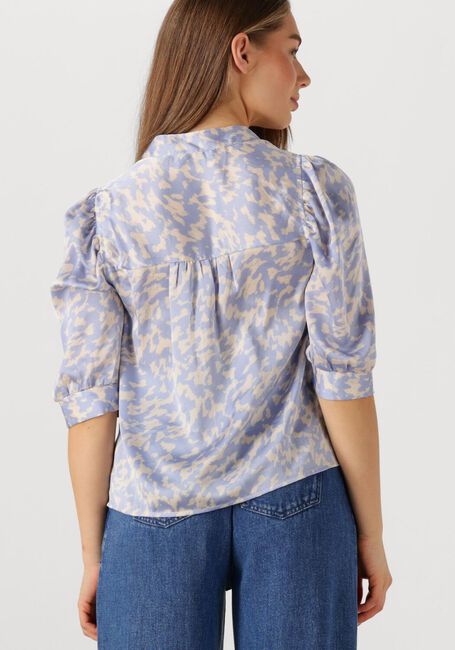 Blaue NEO NOIR Blusen ROELLA GRAPHIC FADE BLOUSE - large