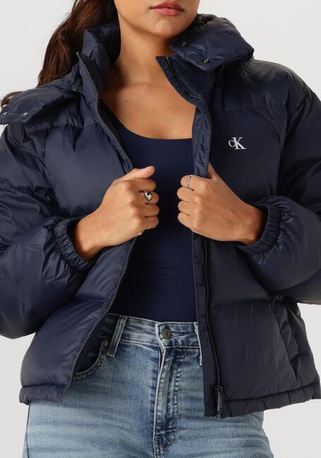 Dunkelblau CALVIN KLEIN Wattierte Jack ESSENTIAL MIDWEIGHT PUFFER JACKE - large