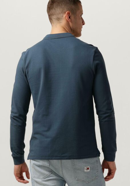 Blaue PS PAUL SMITH Polo-Shirt MENS SLIM FIT LS POLO SHIRT ZEBRA - large