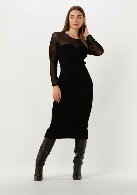 Schwarze CO'COUTURE Midikleid BADUCC MIX CORSET DRESS - large