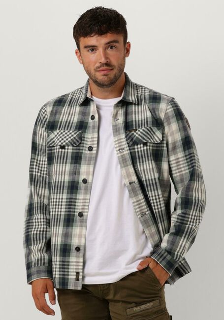 Grüne PME LEGEND Overshirt LONG SLEEVE SHIRT HEAVY CTN SLUB - large