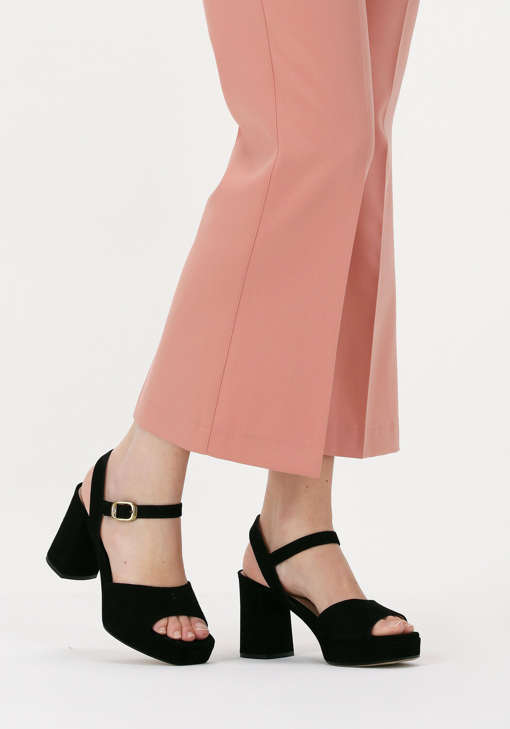 Schwarze UNISA Sandaletten mit Absatz ODRAN - large