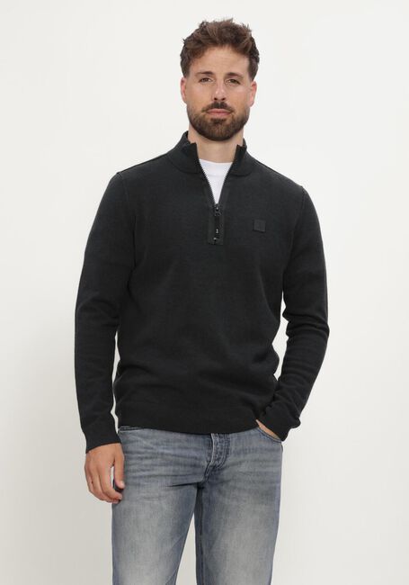 Anthrazit BUTCHER OF BLUE Pullover CLIFDEN HALFZIP - large