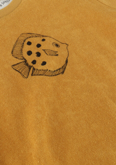 Camelfarbene Sproet & Sprout T-shirt TERRY T-SHIRT FISH - large