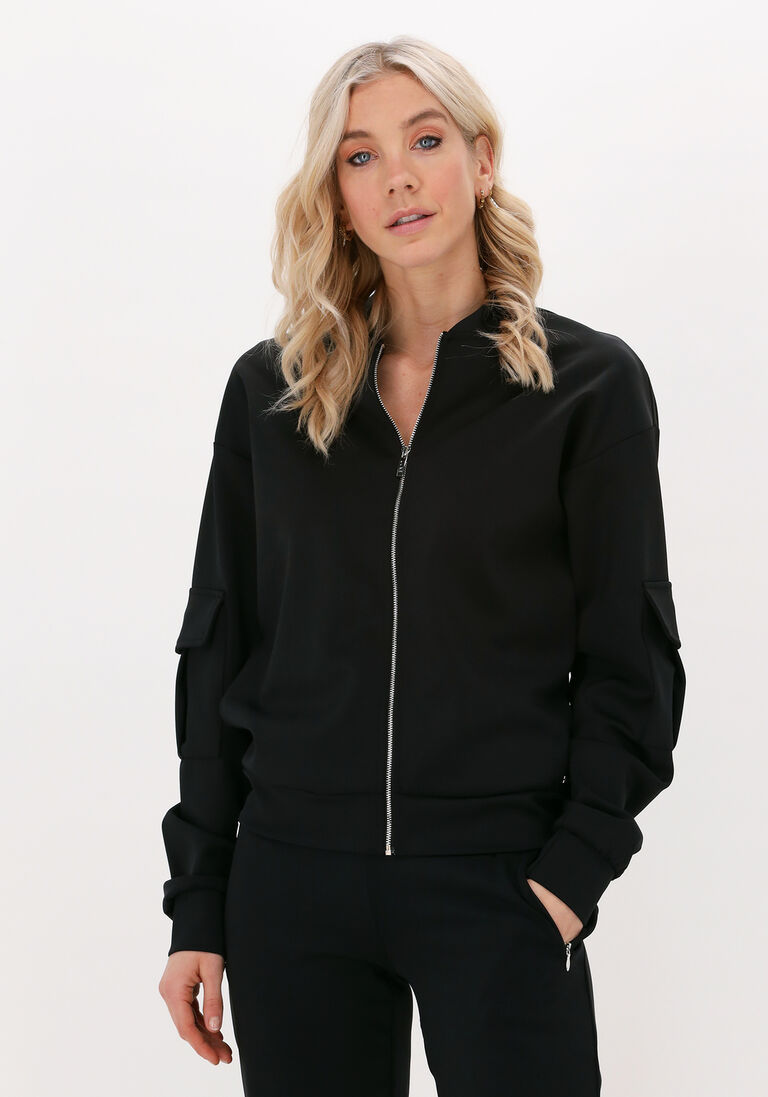 schwarze lune active strickjacke kenny jacket