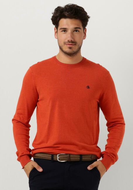 Rote SCOTCH & SODA Pullover ESSENTIALS ECOVERO VISCOSE-NYLON CREWNECK PULLOVER - large