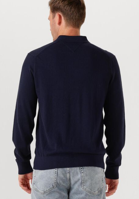 Dunkelblau TOMMY HILFIGER Pullover PIMA ORG CTN CASHMERE LS POLO - large