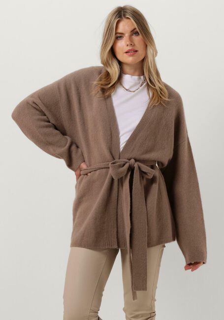 Taupe KNIT-TED Strickjacke SILVIE - large