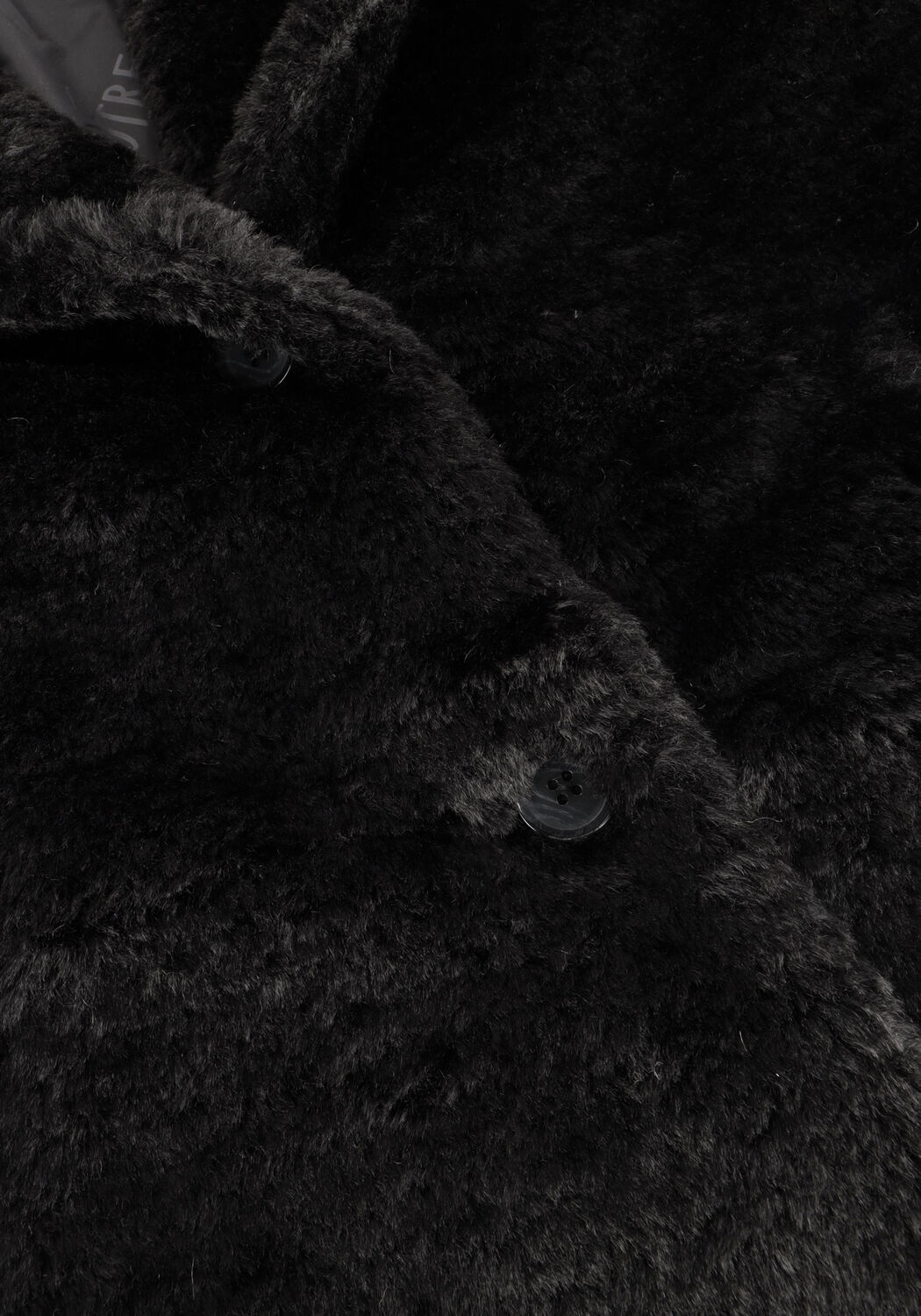 Schwarze NOTRE-V Fake-Fur-Jack NV-ECRIN - large