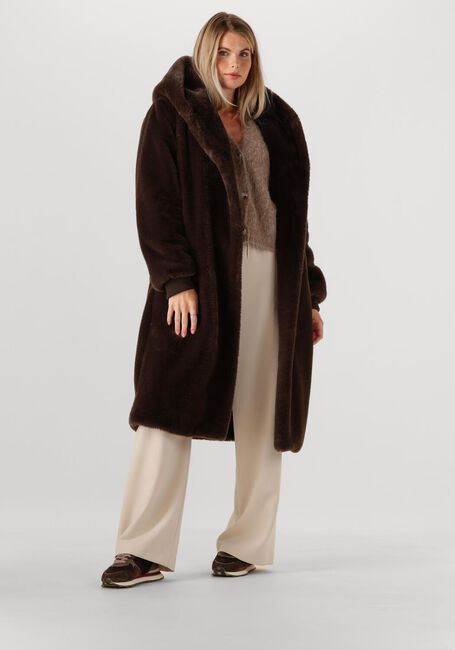 Braune MOSCOW Fake-Fur-Jack 08-08-EVELYN-3 - large