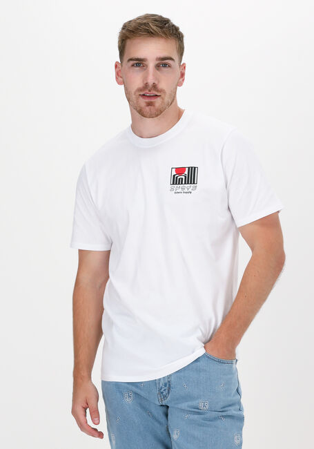 Wei&szlig;e EDWIN T-shirt SUN BUILDINGS TS - large