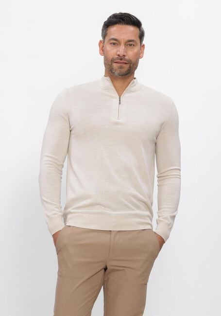 Beige STEFANO LAURAN Pullover HALF ZIP ANDERS - large