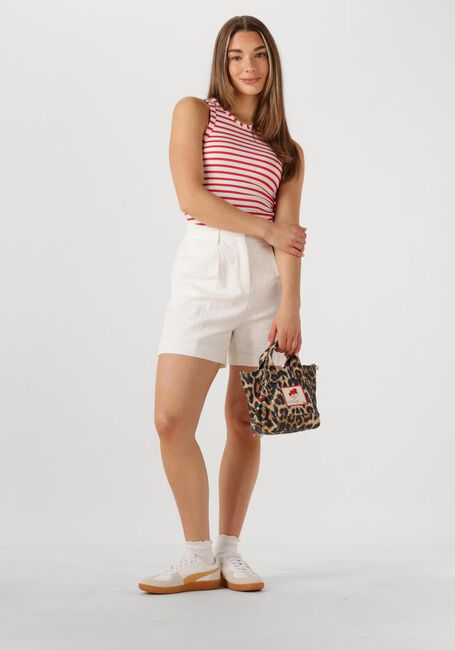 Rote COLOURFUL REBEL Top SACHI STRIPED RIB TANKTOP - large