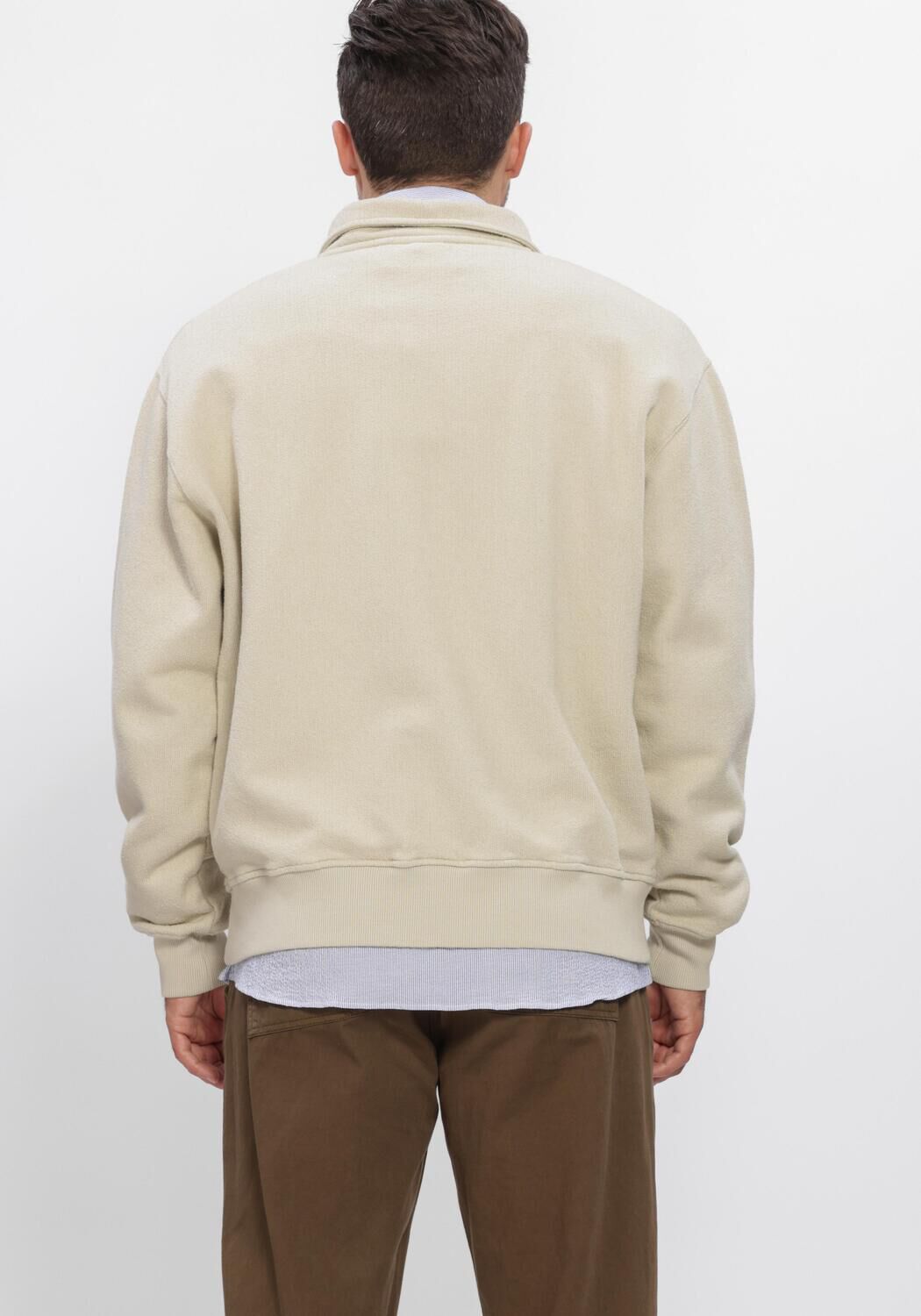 Beige FOR&Eacute;T Pullover RAIN HALFZIP SWEATSHIRT - large