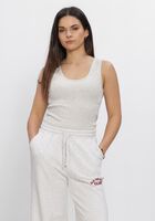 Hellgrau ALIX THE LABEL Top LADIES KNITTED RIB TANKTOP