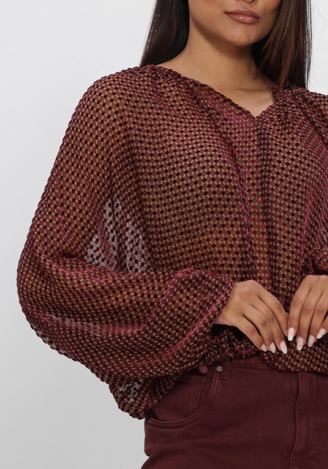 Bordeaux NUKUS Blusen ALICIA BLOUSE PATTERN - large
