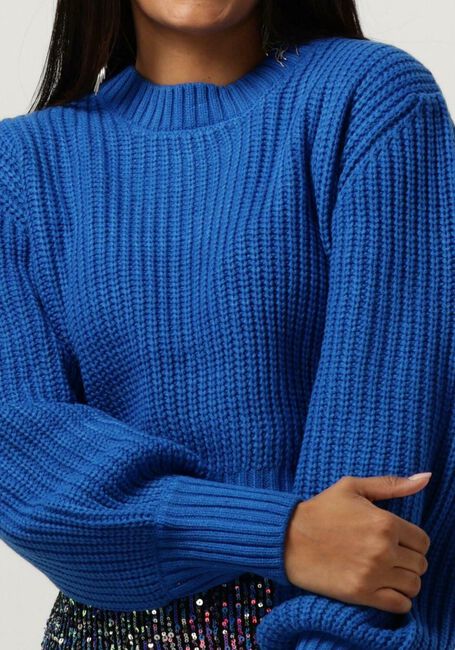 Blaue COLOURFUL REBEL Pullover YITTY KNITTED SWEATER - large