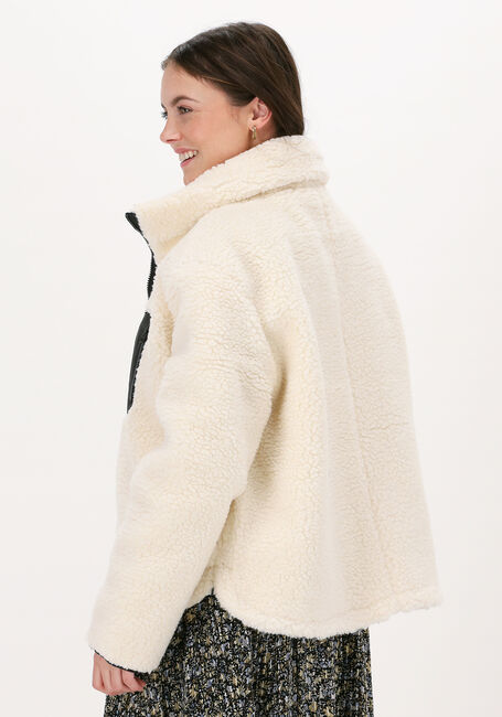 Weiße NA-KD Teddy-Jacke PATCH POCKET TEDDY SHORT JACKE - large
