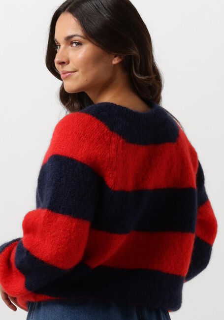 Rote BY-BAR Pullover SIAN STRIPE PULLOVER - large