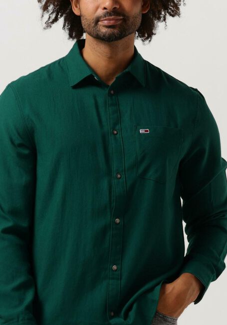 Dunkelgrün TOMMY JEANS Overshirt TJM SOLID FLANNEL SHIRT - large