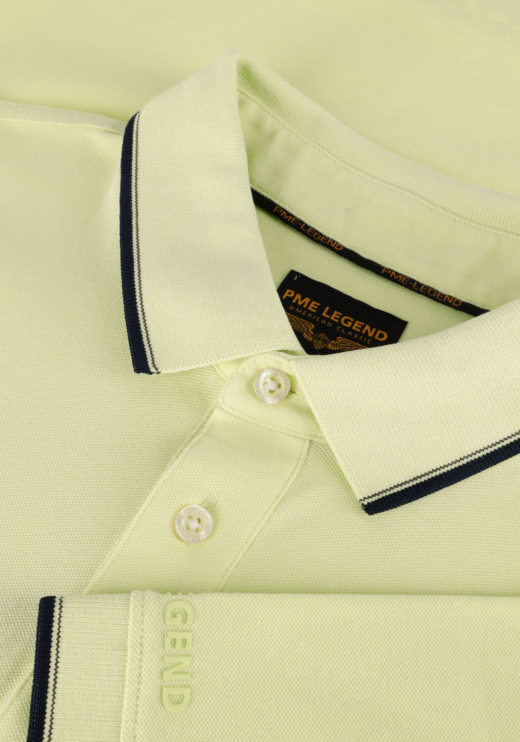 Limette PME LEGEND Polo-Shirt SHORT SLEEVE POLO STRETCH PIQUE PACKAGE - large