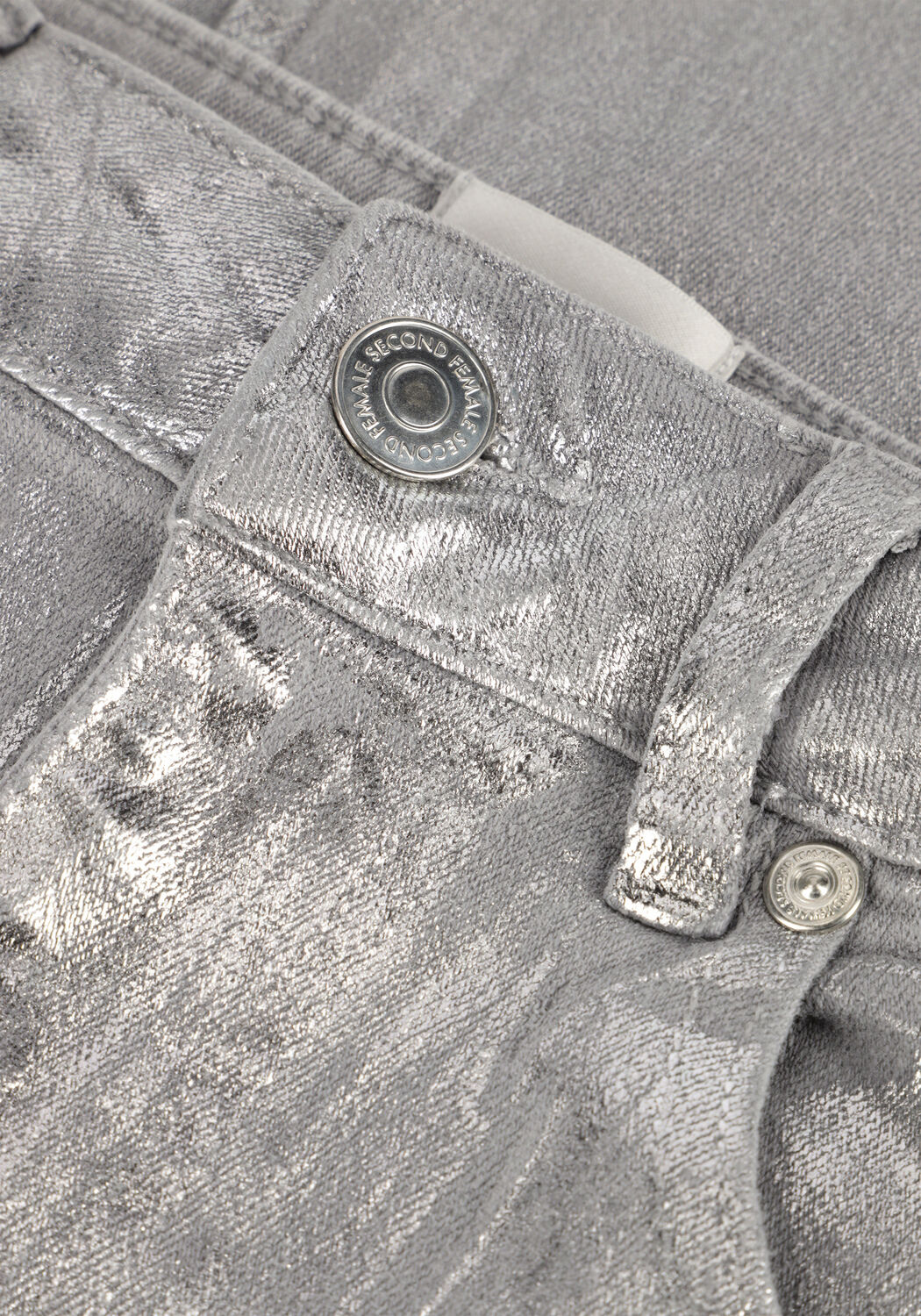 Silberne SECOND FEMALE Midirock ASPECT SKIRT - large