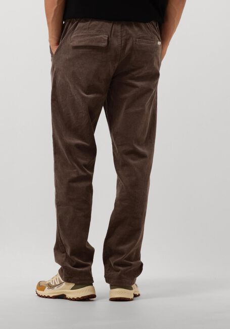 Braune ANERKJENDT Chino AKJAN ELASTIC CORD PANTS - large