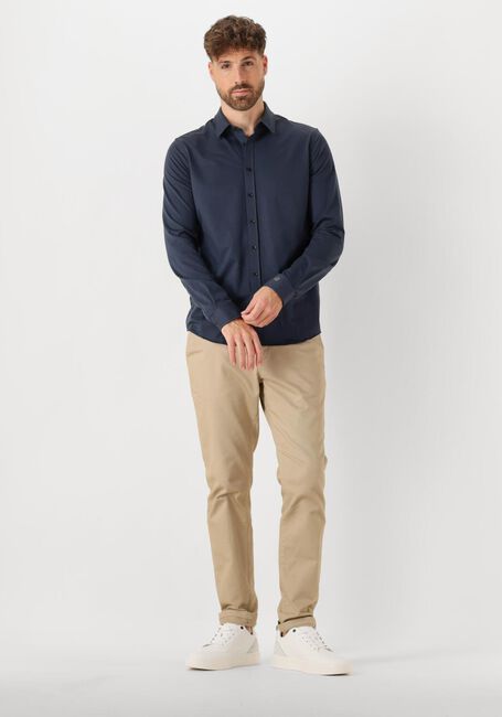 Schwarze CAST IRON Casual-Oberhemd LONG SLEEVE SHIRT TWILL JERSEY 2 TONE - large
