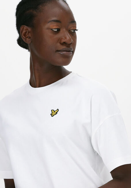 Weiße LYLE & SCOTT T-shirt OVERSIZED T-SHIRT - large