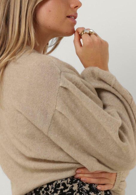 Beige MSCH COPENHAGEN Pullover MSCHLILLIAN HOPE BALLOON PULLOVER - large