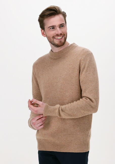 Beige SCOTCH & SODA Pullover 164025 - SPECKLED WOOL-BLEND P - large