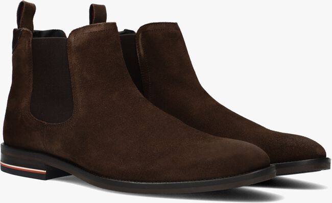 Braune TOMMY HILFIGER Chelsea Boots SIGNATURE HILFIGER SUEDE CHELSEA - large