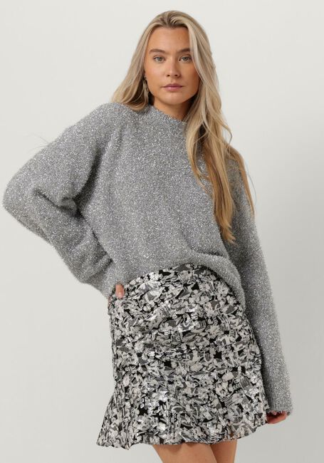 Silberne SECOND FEMALE Pullover LAMILLA KNIT O-NECK - large