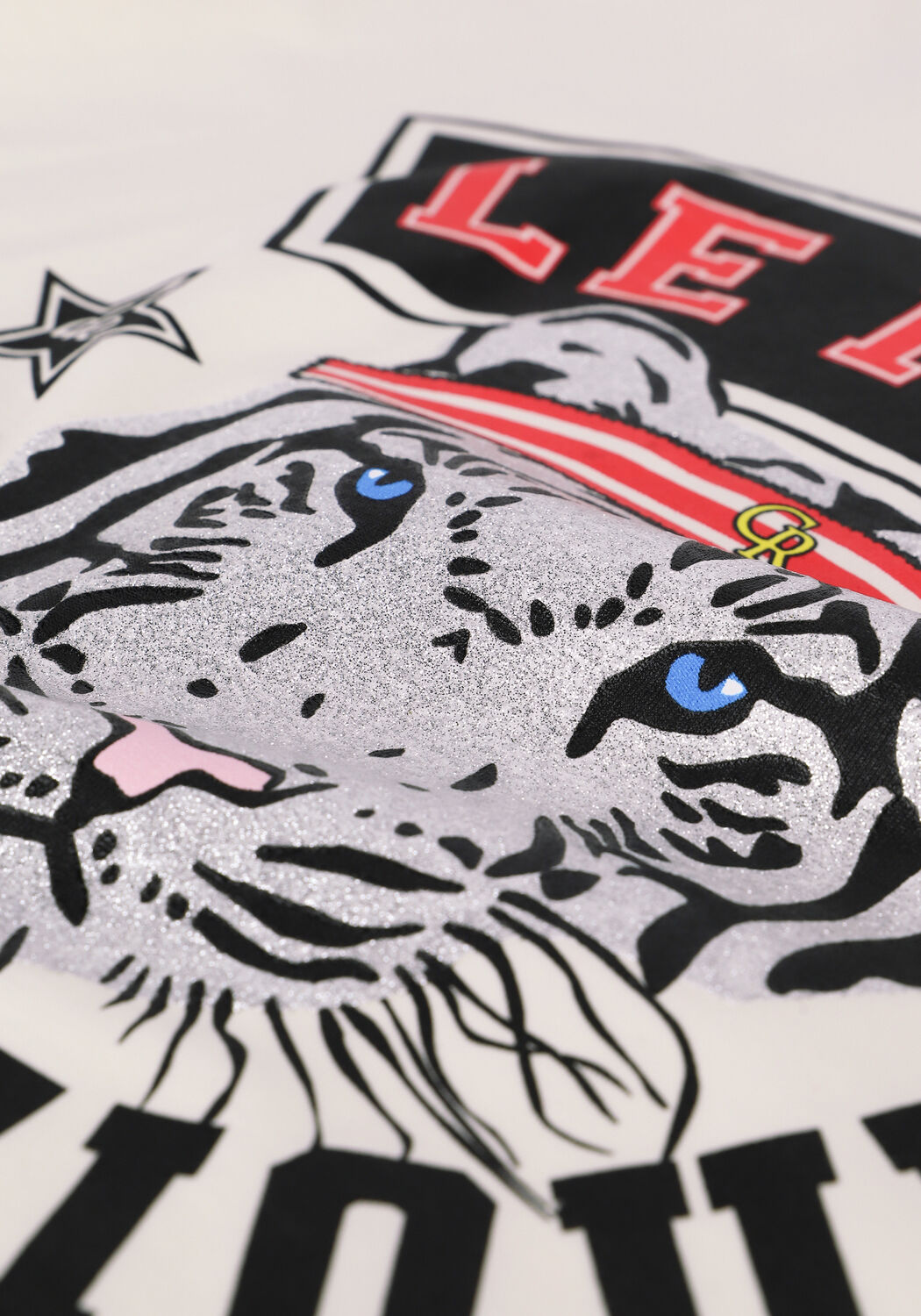 Nicht-gerade weiss COLOURFUL REBEL T-shirt LE FREAK GLITTER LOOSE FIT TEE - large