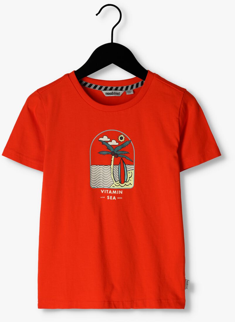 orangene moodstreet t-shirt t-shirt with chest print