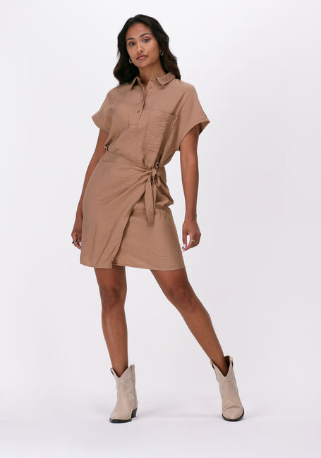 Camelfarbene ANOTHER LABEL Minikleid DAPHNE DRESS - large